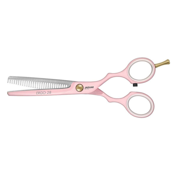 Филировочные ножницы Jaguar Pre Style Ergo Pink, 5.5", 28 зубцов