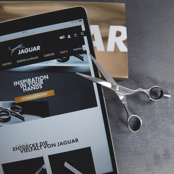 Ножницы парикмахерские Jaguar Gold Line Diamond E, 5.0"