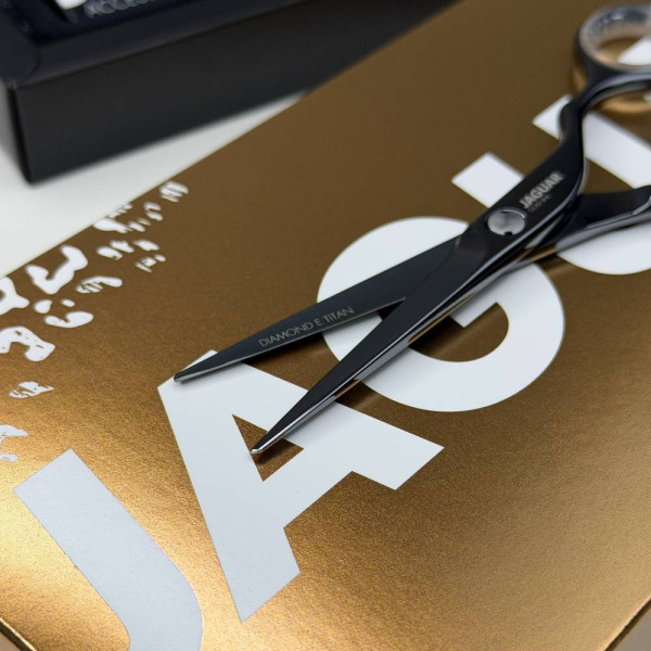 Ножницы парикмахерские Jaguar Gold Line Diamond E Titan, 5.5"
