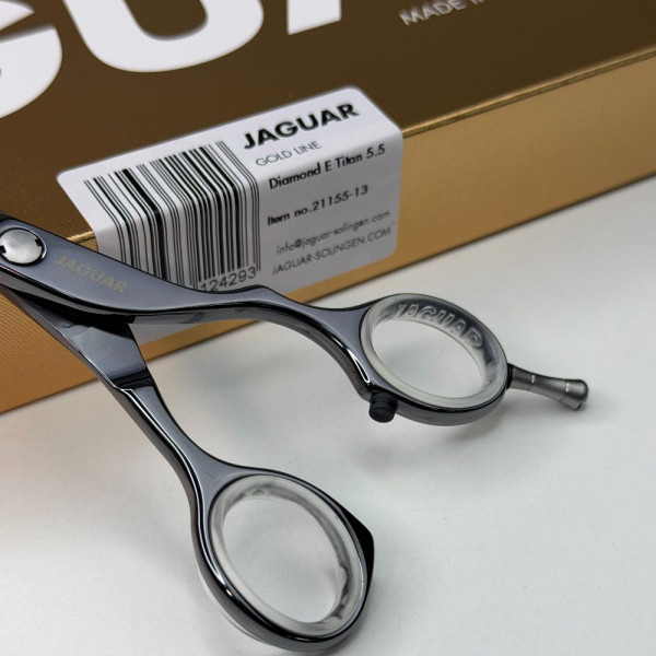 Ножницы парикмахерские Jaguar Gold Line Diamond E Titan, 5.5"