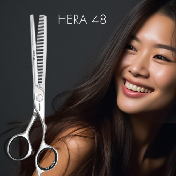Филировочные ножницы Jaguar White Line Hera, 6.25", 48 зубцов