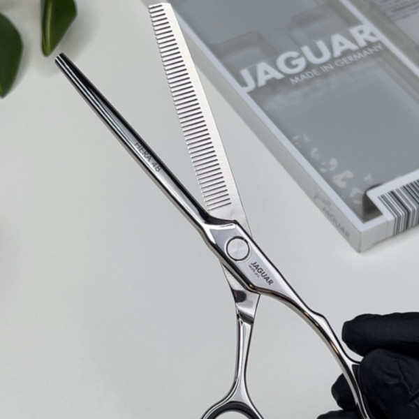 Филировочные ножницы Jaguar White Line Hera, 6.25", 48 зубцов