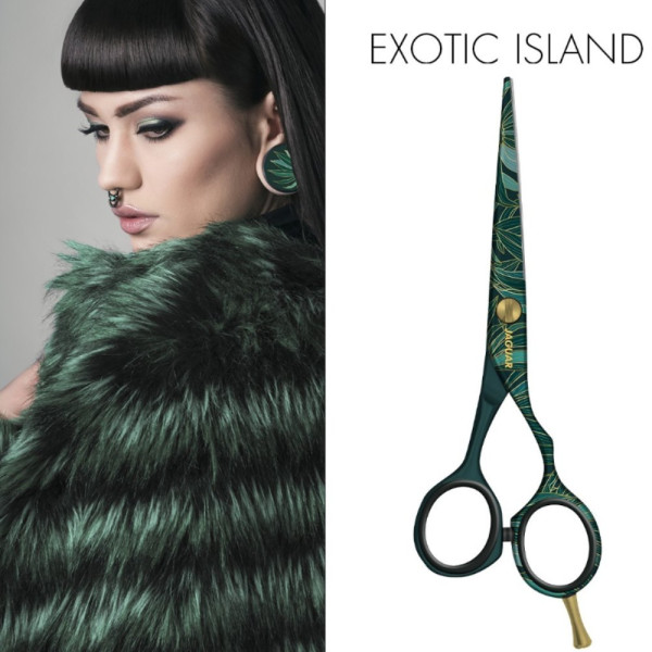 Ножницы парикмахерские Jaguar White Line JaguArt Exotic Island, 5.5"